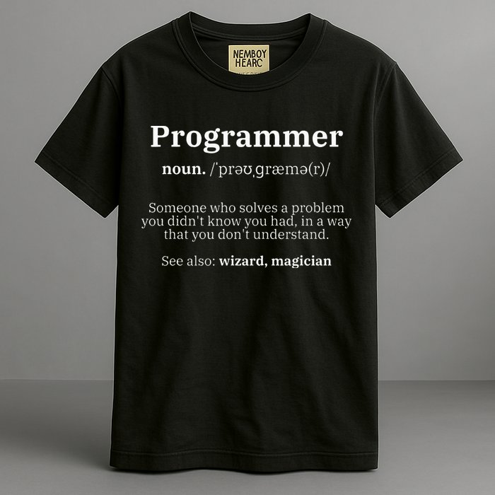 Definition Programmer Meaning Computer Science & Coding Comfort Colors T-Shirt