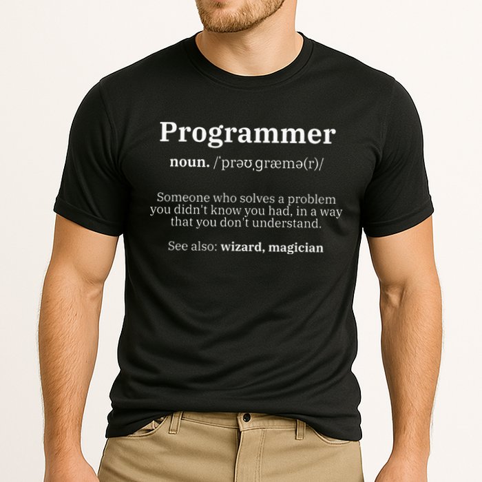 Definition Programmer Meaning Computer Science & Coding Cooling Performance Crew T-Shirt