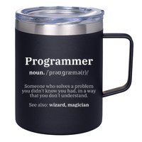Definition Programmer Meaning Computer Science & Coding 12oz Stainless Steel Coffee Mug