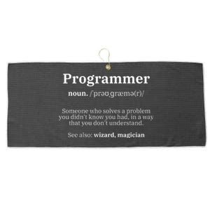 Definition Programmer Meaning Computer Science & Coding Large Microfiber Waffle Golf Towel