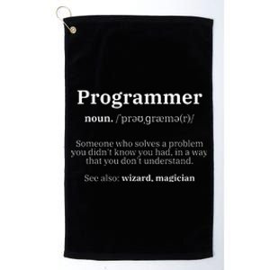 Definition Programmer Meaning Computer Science & Coding Platinum Collection Golf Towel