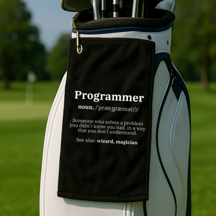 Definition Programmer Meaning Computer Science & Coding Golf Towel