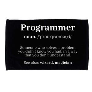 Definition Programmer Meaning Computer Science & Coding Microfiber Hand Towel