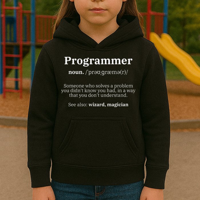 Definition Programmer Meaning Computer Science & Coding Kids Hoodie