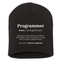 Definition Programmer Meaning Computer Science & Coding Short Acrylic Beanie