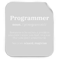 Definition Programmer Meaning Computer Science & Coding Permanent Decal Sticker