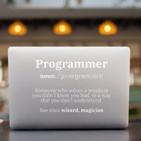 Definition Programmer Meaning Computer Science & Coding Permanent Decal Sticker