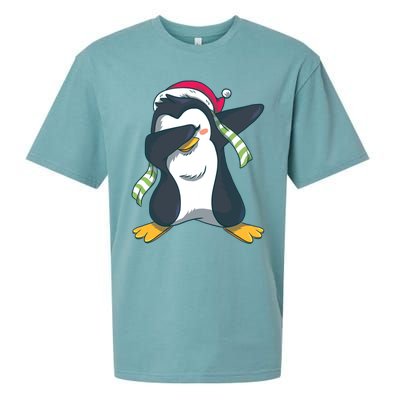 Dabbing Penguin (Matching Group Options!) Funny Christmas Gift Sueded Cloud Jersey T-Shirt