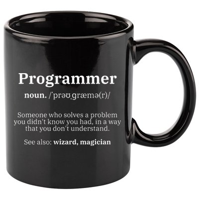 Definition Programmer Meaning Computer Science & Coding 11oz C Handle Ceramic Mug