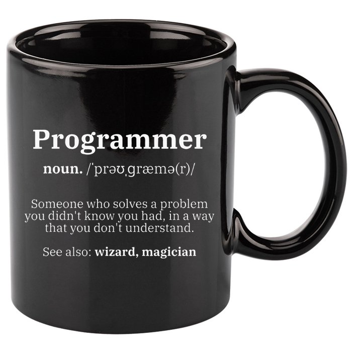 Definition Programmer Meaning Computer Science & Coding 11oz C Handle Ceramic Mug