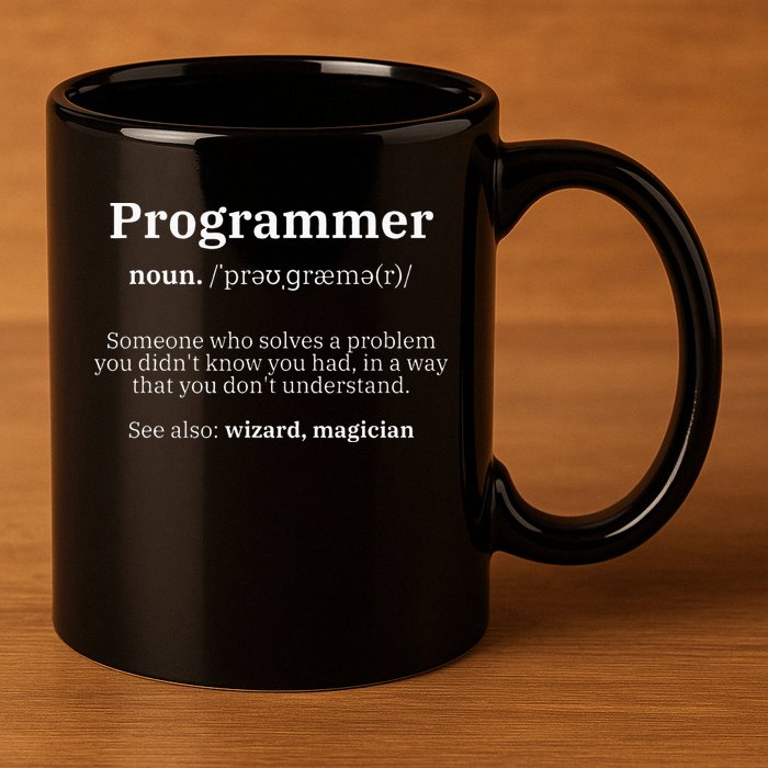 Definition Programmer Meaning Computer Science & Coding 11oz C Handle Ceramic Mug