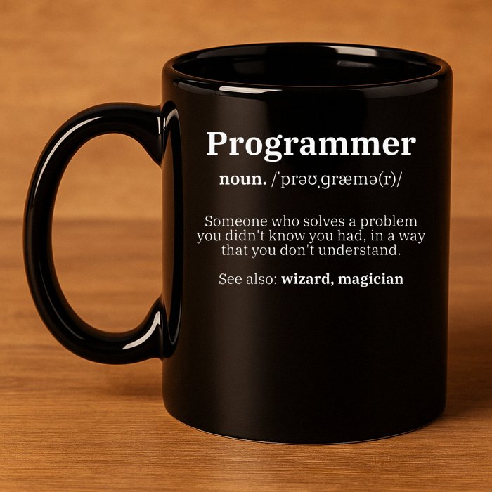 Definition Programmer Meaning Computer Science & Coding 11oz C Handle Ceramic Mug