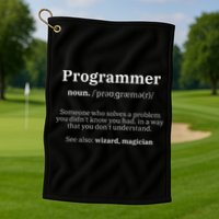 Definition Programmer Meaning Computer Science & Coding Golf Towel