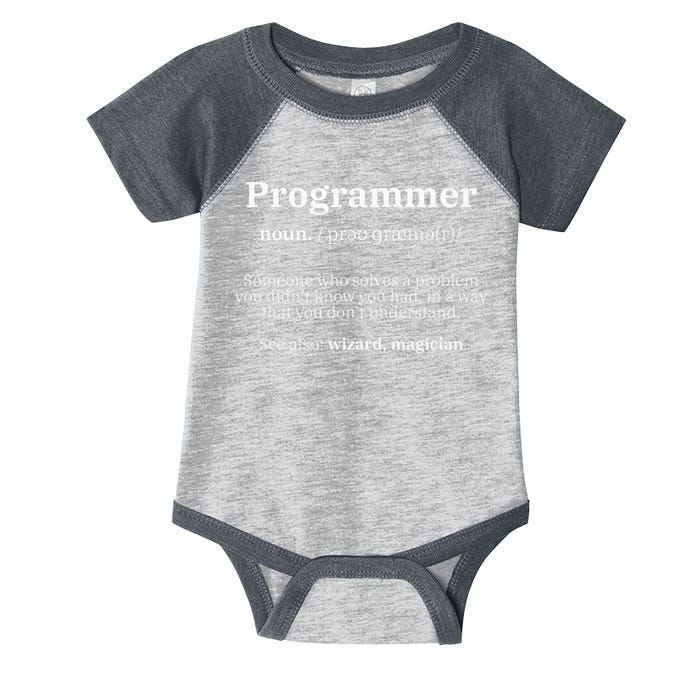Definition Programmer Meaning Computer Science & Coding Infant Baby Jersey Bodysuit