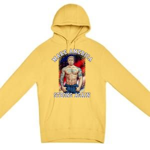 Donald Pump Make America Strong Again US Premium Pullover Hoodie