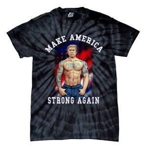 Donald Pump Make America Strong Again US Tie-Dye T-Shirt