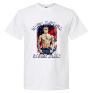 Donald Pump Make America Strong Again US Garment-Dyed Heavyweight T-Shirt