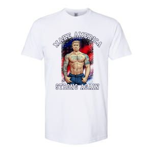 Donald Pump Make America Strong Again US Softstyle CVC T-Shirt