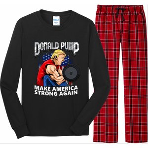 Donald Pump Make America Strong Again US Long Sleeve Pajama Set