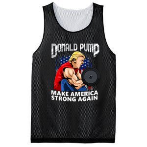 Donald Pump Make America Strong Again US Mesh Reversible Basketball Jersey Tank