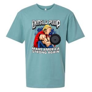 Donald Pump Make America Strong Again US Sueded Cloud Jersey T-Shirt