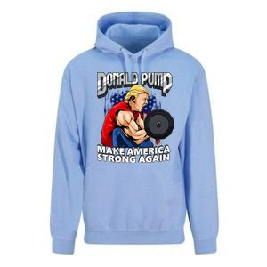 Donald Pump Make America Strong Again US Unisex Surf Hoodie