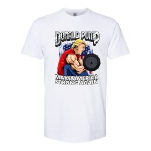 Donald Pump Make America Strong Again US Softstyle CVC T-Shirt