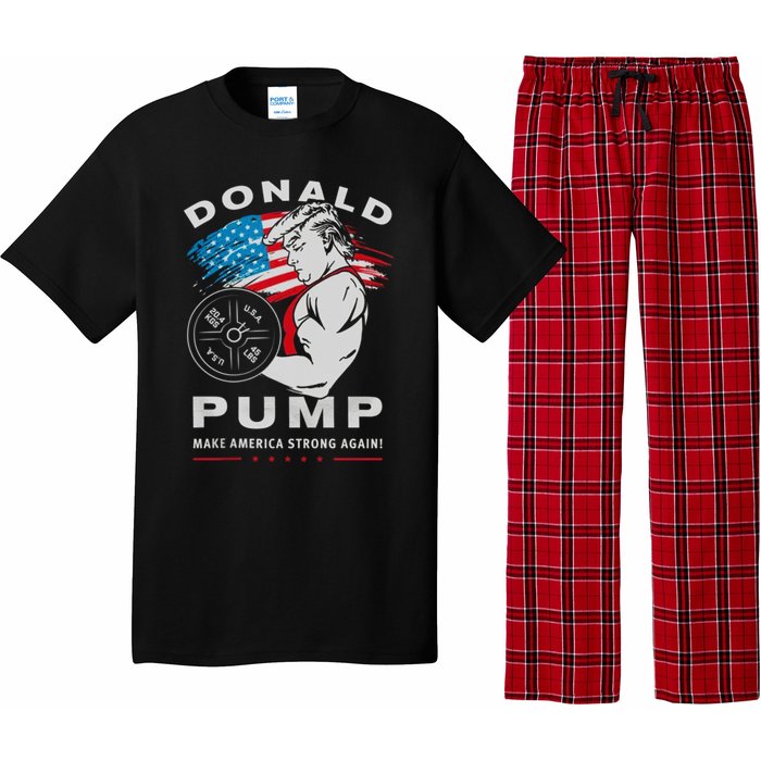 Donald Pump Make America Strong Again US Pajama Set