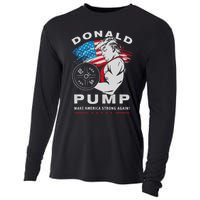 Donald Pump Make America Strong Again US Cooling Performance Long Sleeve Crew