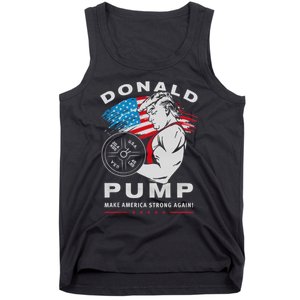 Donald Pump Make America Strong Again US Tank Top