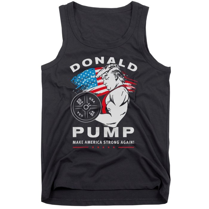 Donald Pump Make America Strong Again US Tank Top