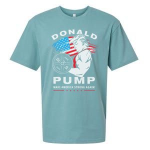 Donald Pump Make America Strong Again US Sueded Cloud Jersey T-Shirt