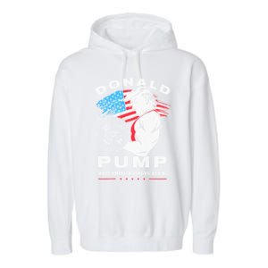 Donald Pump Make America Strong Again US Garment-Dyed Fleece Hoodie