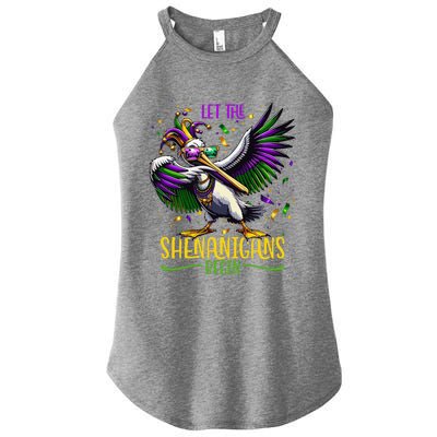 Dabbing Pelikan Mardi Gras Costume Let The Shenanigans Begin Women's Perfect Tri Rocker Tank