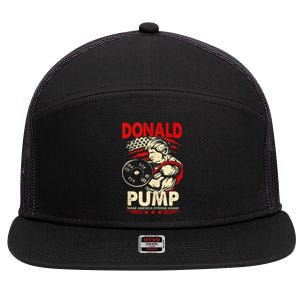 Donald Pump Make America Strong Again Tank Top Classic 7 Panel Mesh Trucker Snapback Hat