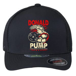 Donald Pump Make America Strong Again Tank Top Classic Flexfit Unipanel Trucker Cap