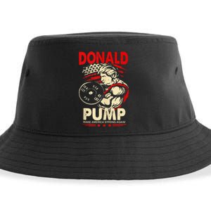 Donald Pump Make America Strong Again Tank Top Classic Sustainable Bucket Hat