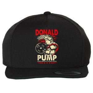 Donald Pump Make America Strong Again Tank Top Classic Wool Snapback Cap