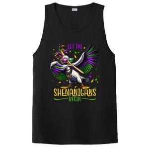 Dabbing Pelikan Mardi Gras Costume Let The Shenanigans Begin PosiCharge Competitor Tank