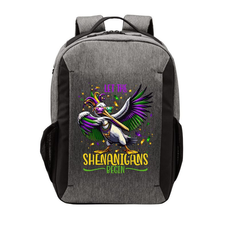 Dabbing Pelikan Mardi Gras Costume Let The Shenanigans Begin Vector Backpack