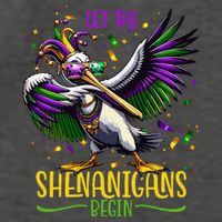 Dabbing Pelikan Mardi Gras Costume Let The Shenanigans Begin Vector Backpack