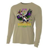 Dabbing Pelikan Mardi Gras Costume Let The Shenanigans Begin Cooling Performance Long Sleeve Crew