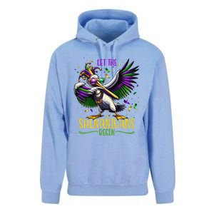 Dabbing Pelikan Mardi Gras Costume Let The Shenanigans Begin Unisex Surf Hoodie