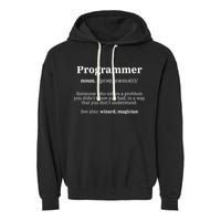 Definition Programmer Meaning Computer Science Coding Garment-Dyed Fleece Hoodie