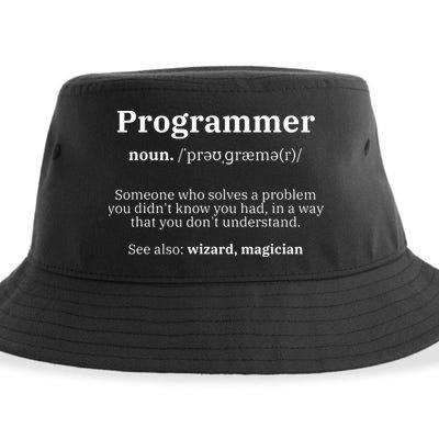 Definition Programmer Meaning Computer Science Coding Sustainable Bucket Hat