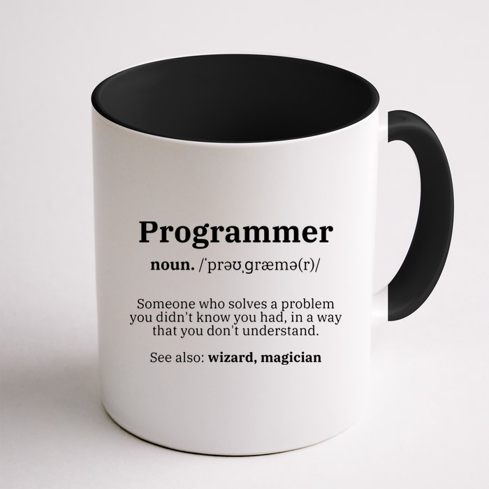Definition Programmer Meaning Computer Science Coding Mug