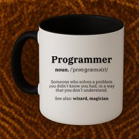 Definition Programmer Meaning Computer Science Coding Mug