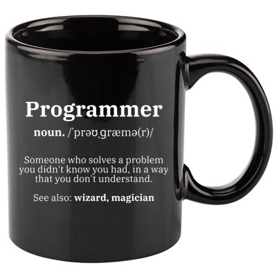 Definition Programmer Meaning Computer Science Coding 11oz C Handle Ceramic Mug