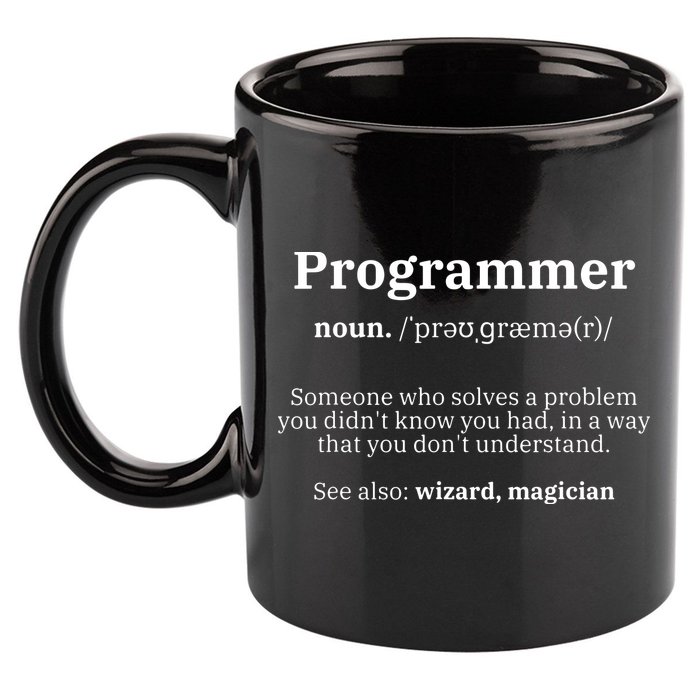 Definition Programmer Meaning Computer Science Coding 11oz C Handle Ceramic Mug