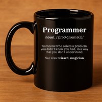 Definition Programmer Meaning Computer Science Coding 11oz C Handle Ceramic Mug